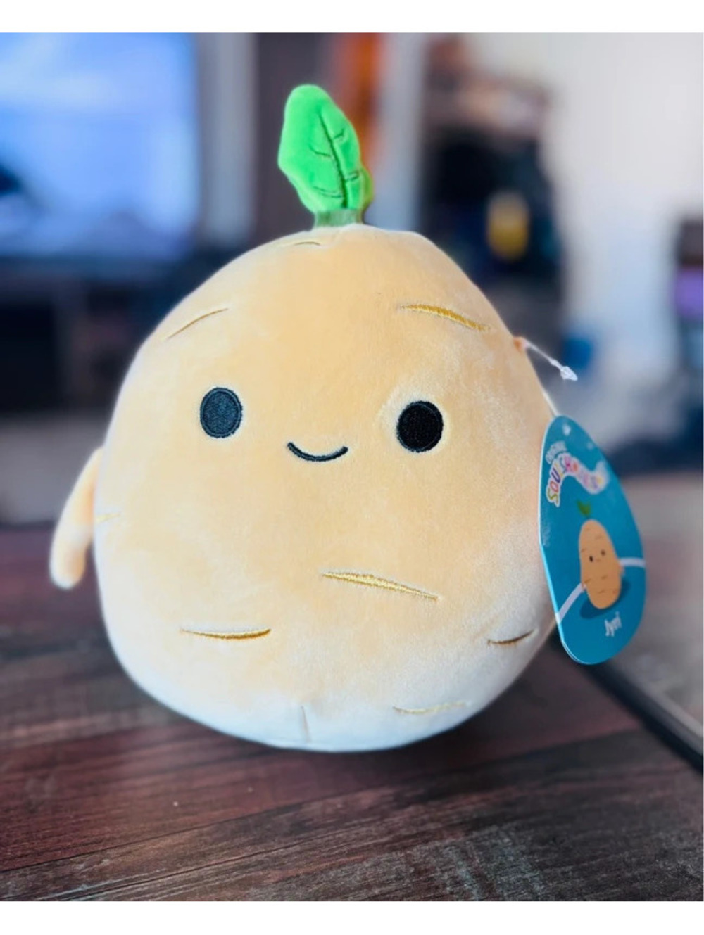 7.5 in Squishmallow NWT “Jyri” the Ginger root